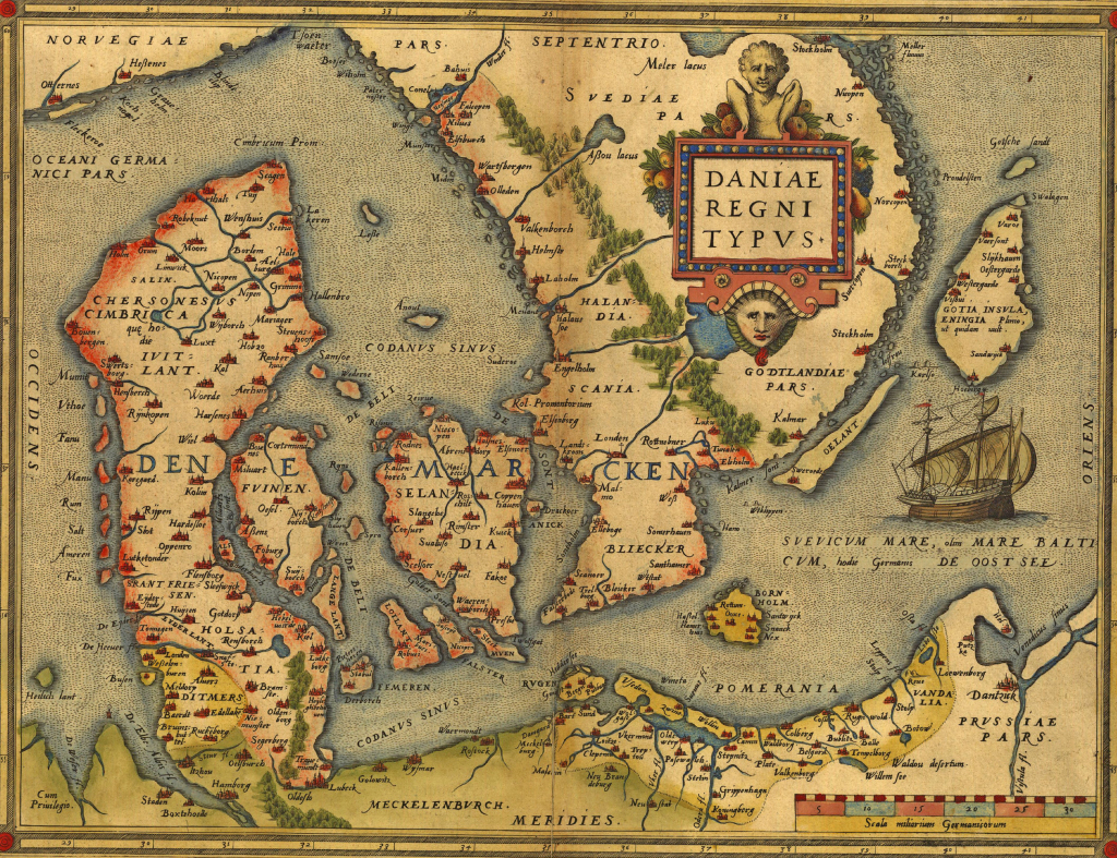 Antique Map of Denmark
